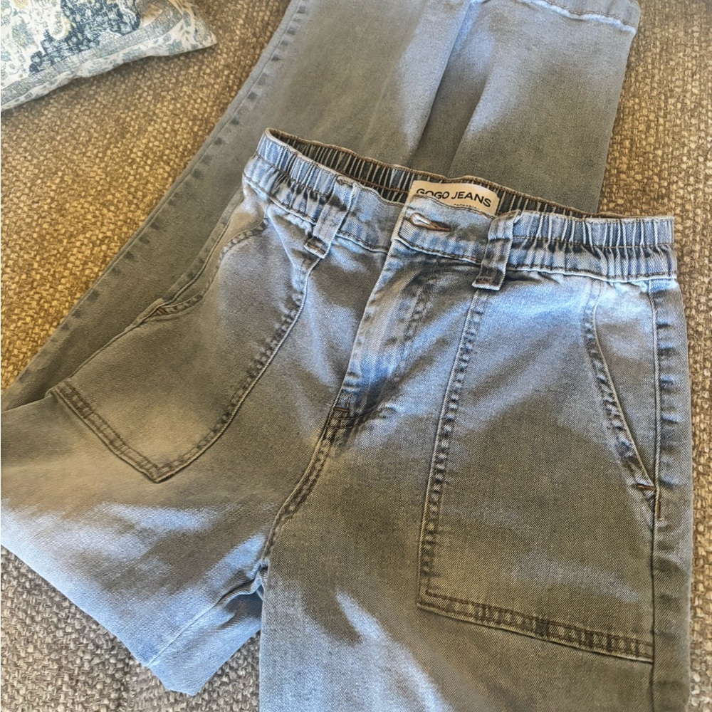GOGO Women's Straight Leg Jeans - Light Blue - Picture 4 of 6